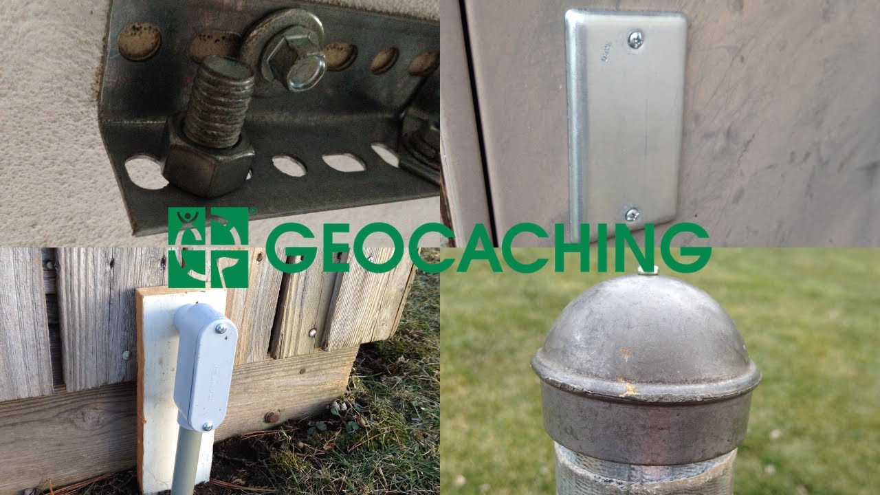4 DIY Disguised Geocaches- Magnetic Bolt, Electrical Box Cover, Conduit Body and Fence Post Cap