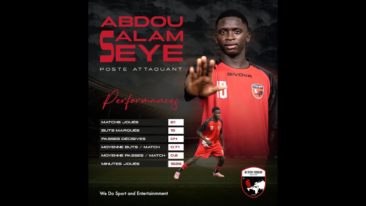 Abdou Salam Sèye | Goals, Shoots, Passes & Dribbles  | 4K