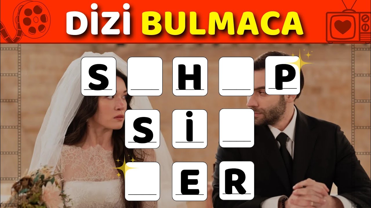 DİZİ BULMACA 2🎥 (VERİLEN HARFLERDEN DİZİYİ BULABİLİR MİSİN?🔍🔥)