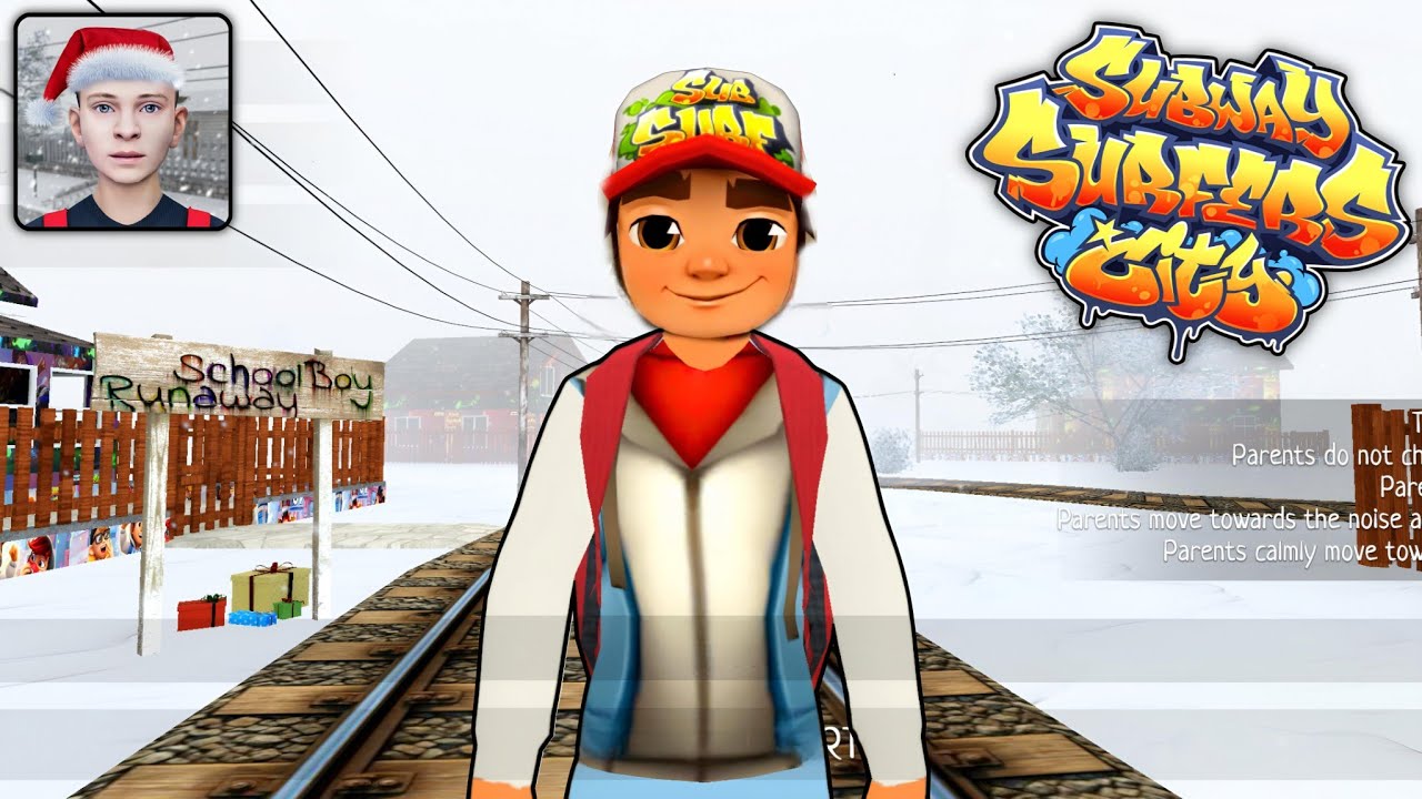Schoolboy Runaway In Subway Surfers City | Andrew is Jake & Galya is Tricky