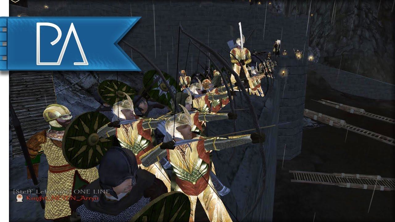 DEFENDING HELM'S DEEP - Fall of Mordor - Mount and Blade: Warband Mod Gameplay