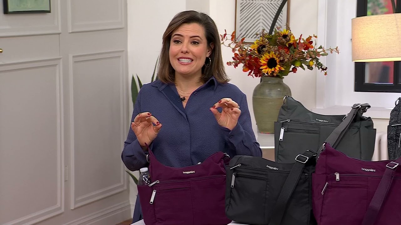Baggallini Securtex Anti-Theft Free Time Crossbody Bag on QVC