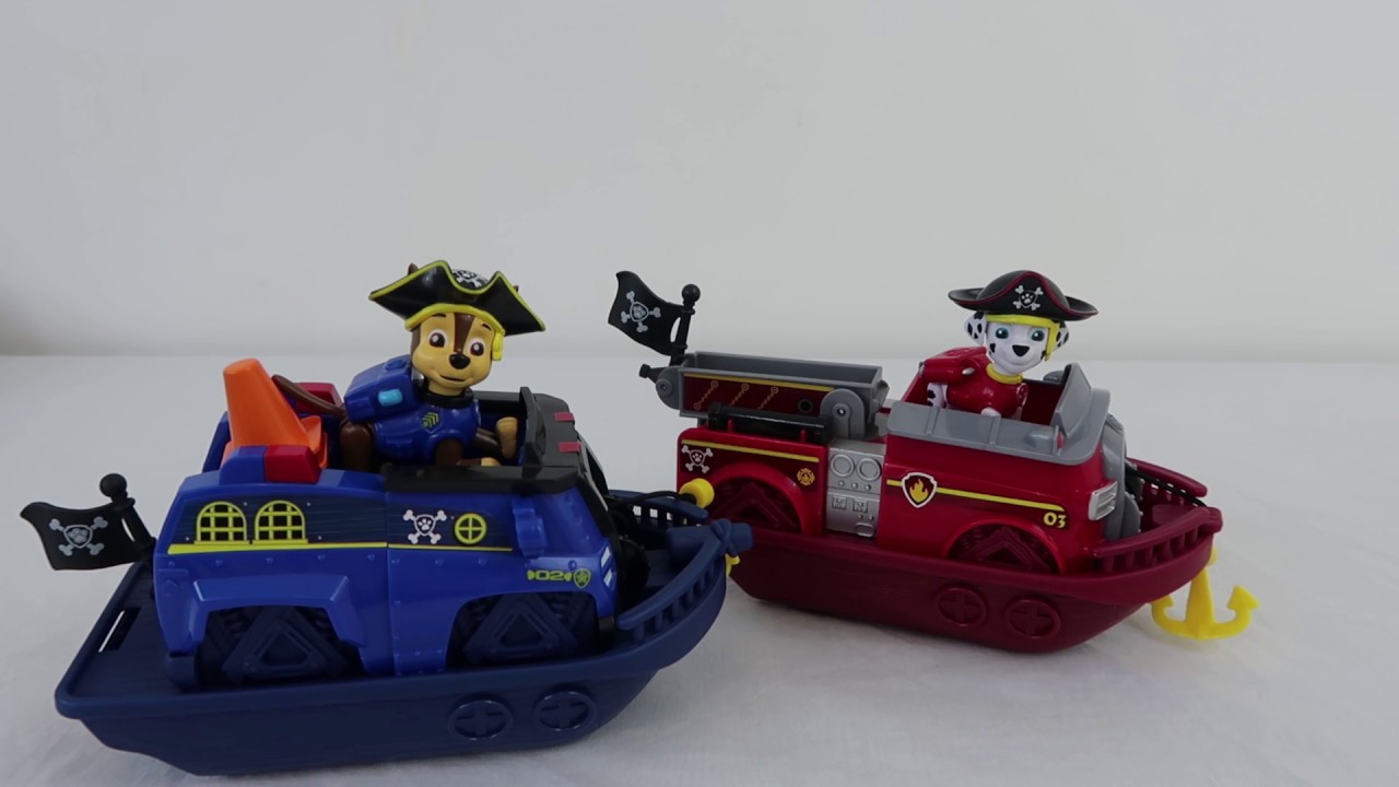Paw Patrol Pirate Pups Pirate Vehicles with Chase & Marshall