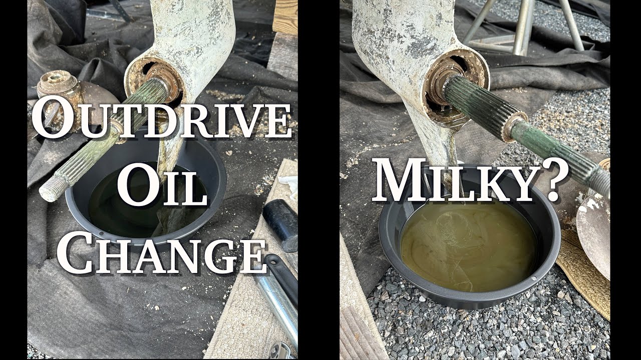 Volvo Penta Lower Unit Oil Change - Is this milky? - Episode 74