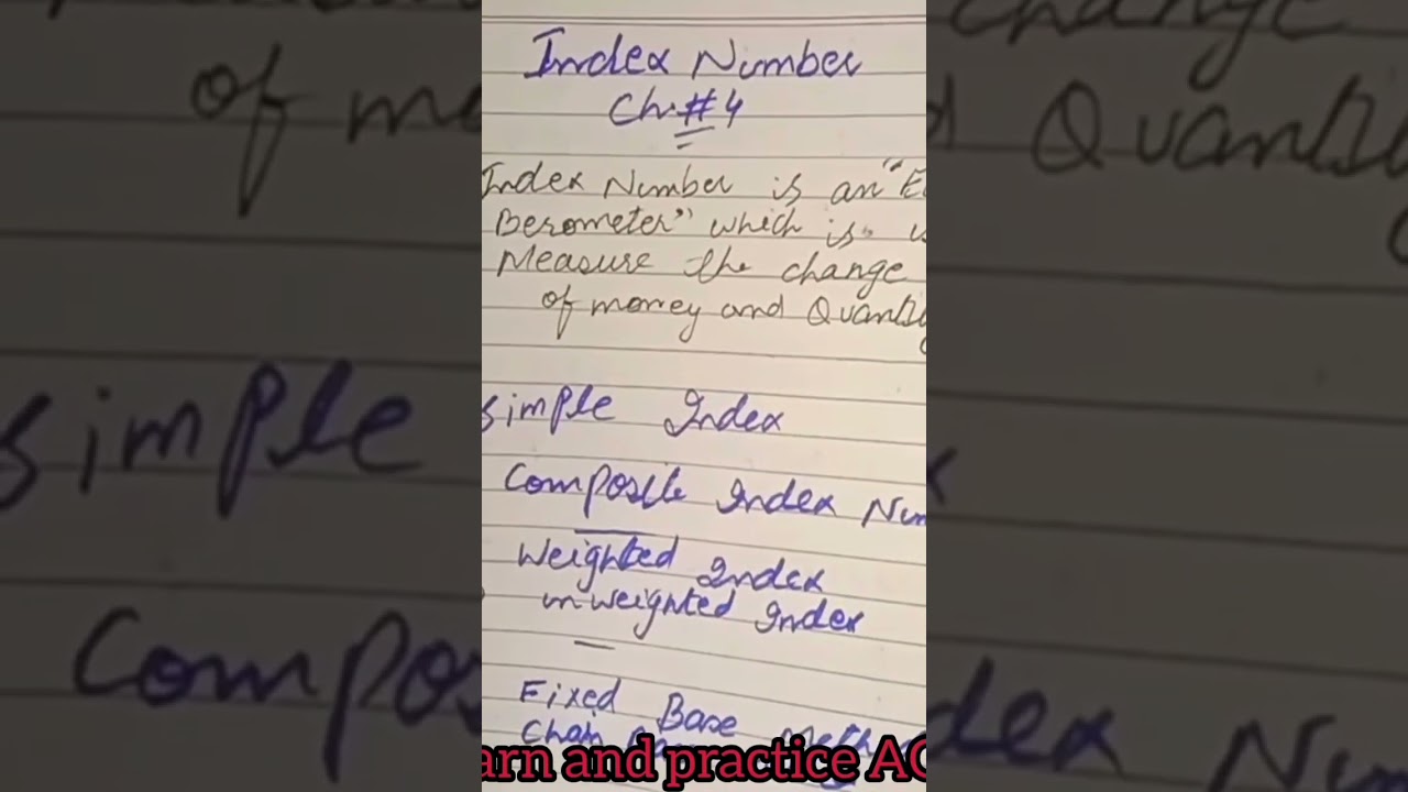 index number