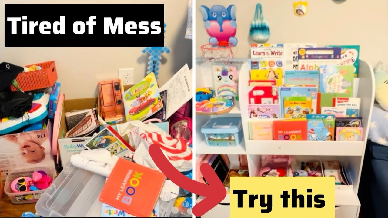 Kids Toy Organization Ideas | Easy Storage Hacks for Preschool Toys & Books