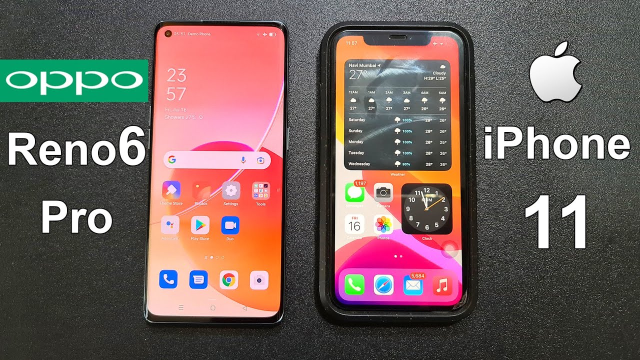 Oppo Reno 6 Pro Vs iPhone 11 Speed Test | Camera Comparison
