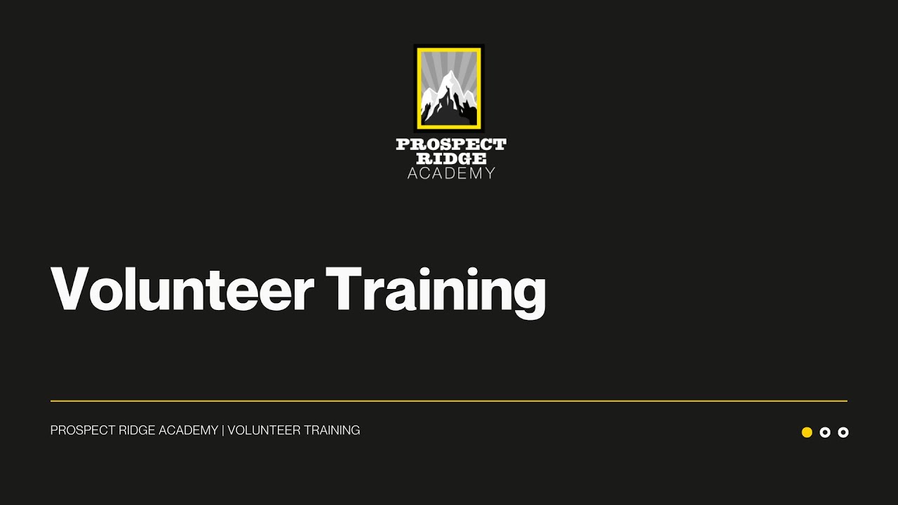 Volunteer Training Video 2025