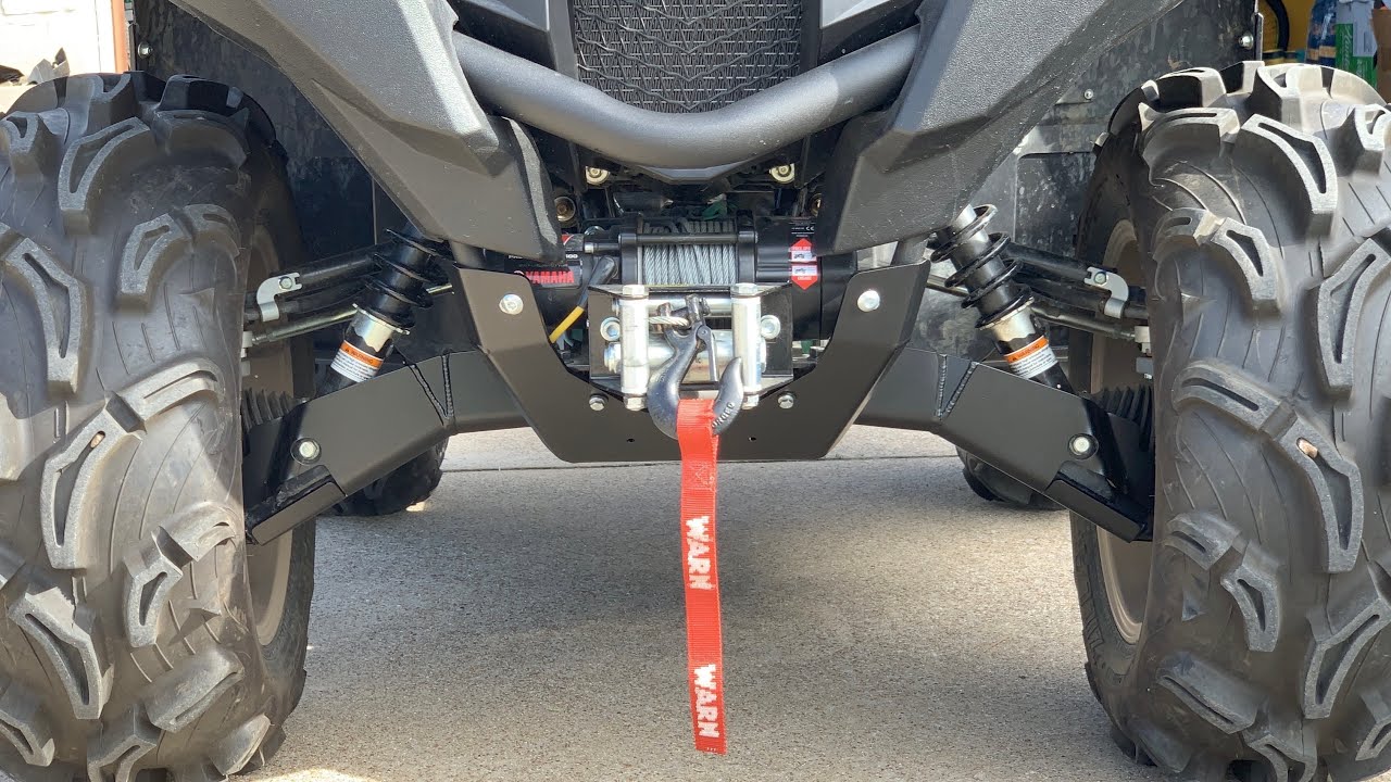 Yamaha Grizzly XTR - Black Ricochet skid plates install