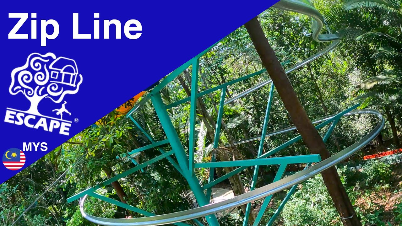 Zip Coaster Escape Penang | World’s Longest Zip Coaster | POV Onride