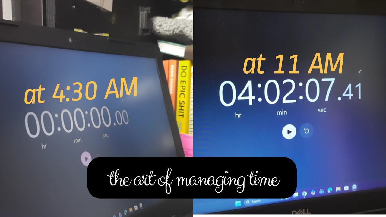 I completed *4 HOURS* of study before 11 AM | Waking at 4 AM to study | Lots of studying |