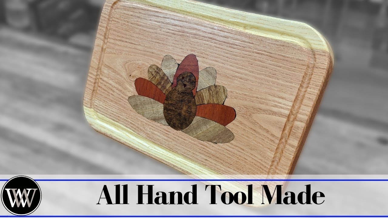 Turkey Inlaid Cutting Board for Thanksgiving