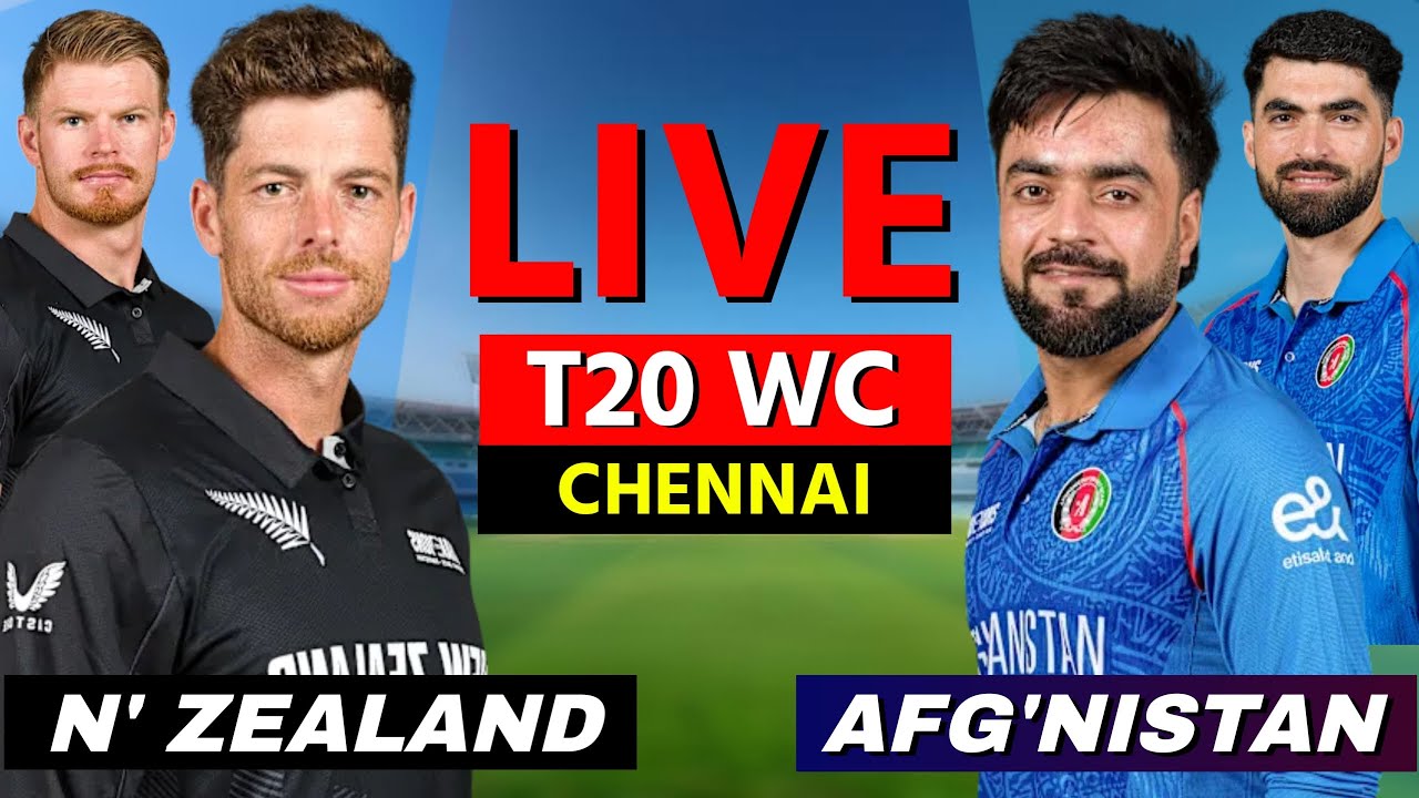 🔴 Live: AFG vs NZ Live Match Today, 4th T20I, T20 World Cup 2026, Live Cricket Scores & Commentary