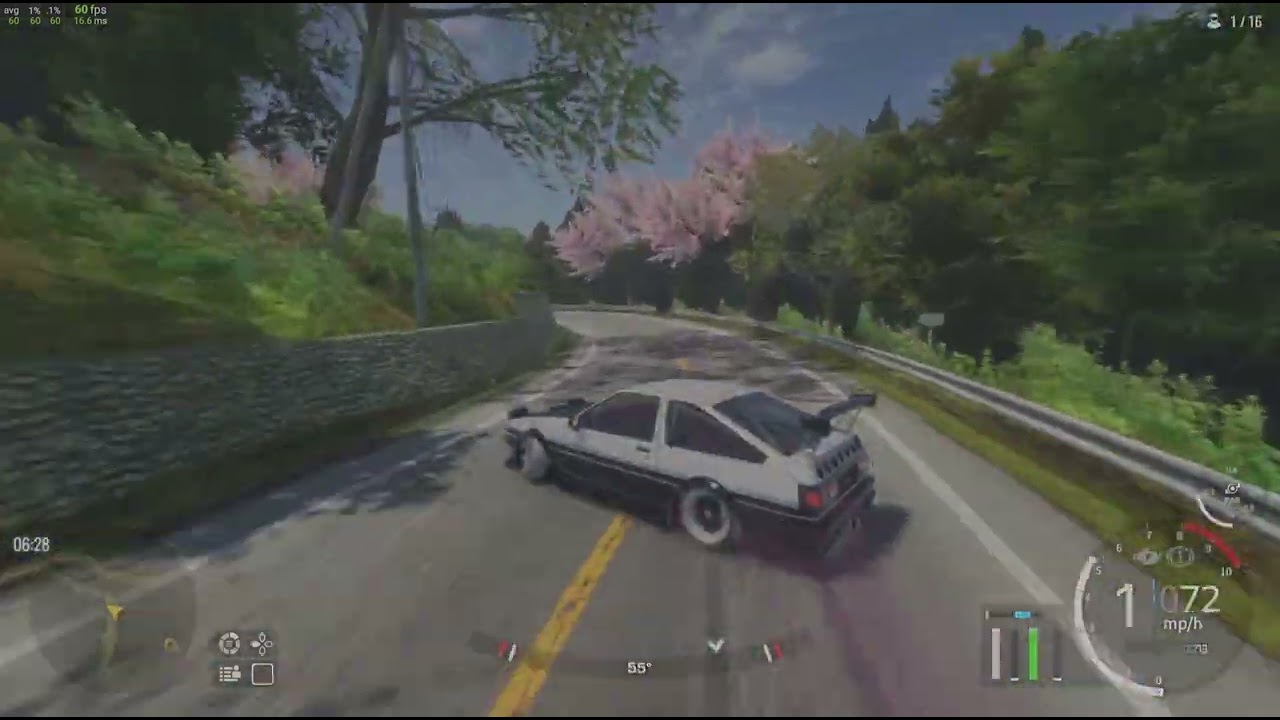 Drifting the initial D Hachi roku