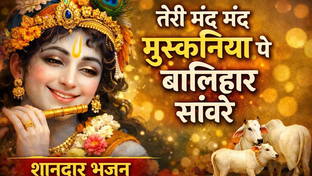 तेरी मंद मंद मुस्कनिया पे बलिहार सांवरे 💓#राधे कृष्णा#Latest Krishna Bhajan 2026