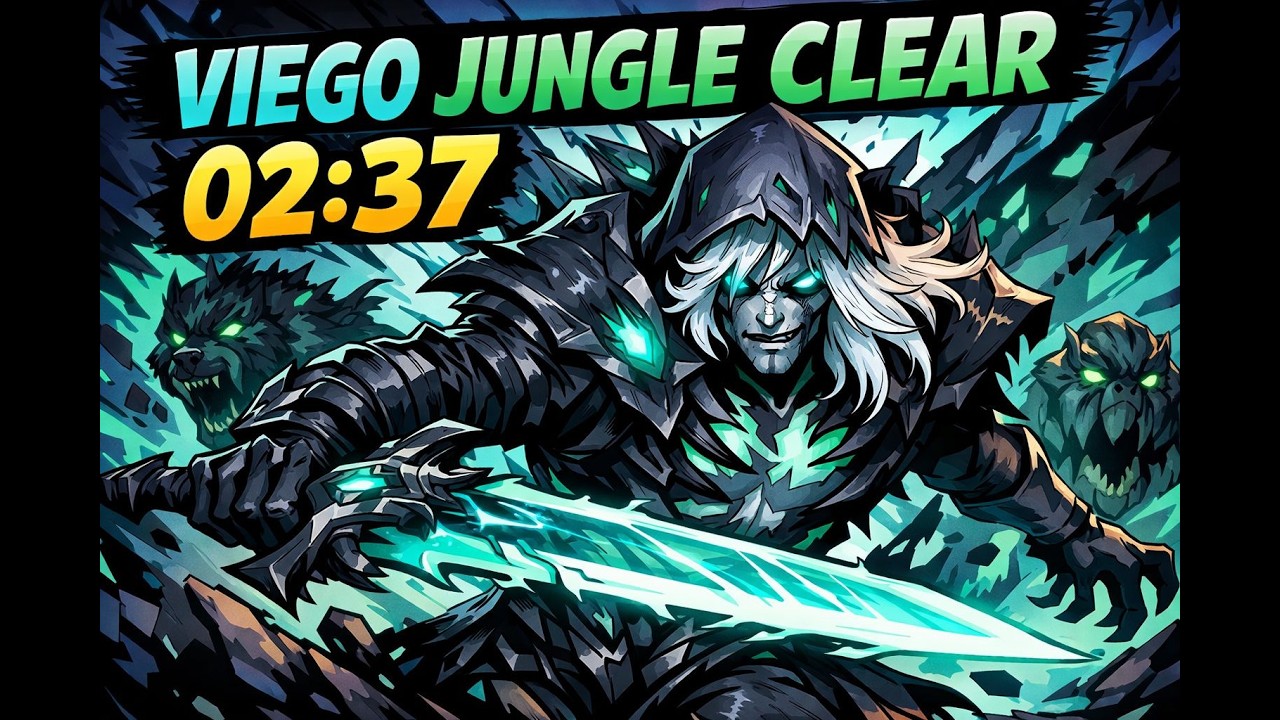 Viegos Jungle Clear is crazy fast: 02:37 (1 Smite only, Blue Side) | Saizo