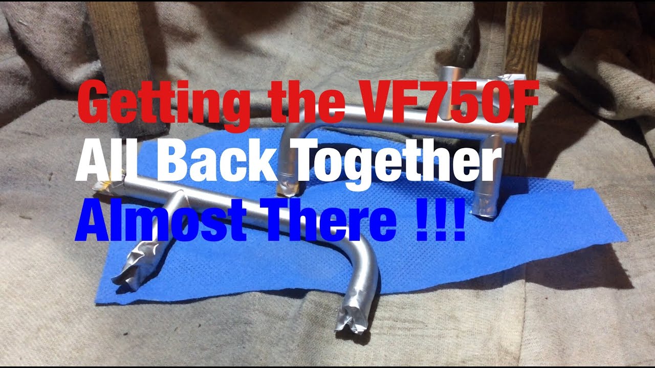 HONDA VF750F Part 43 - Pulling the engine all back together - Almost There !!!