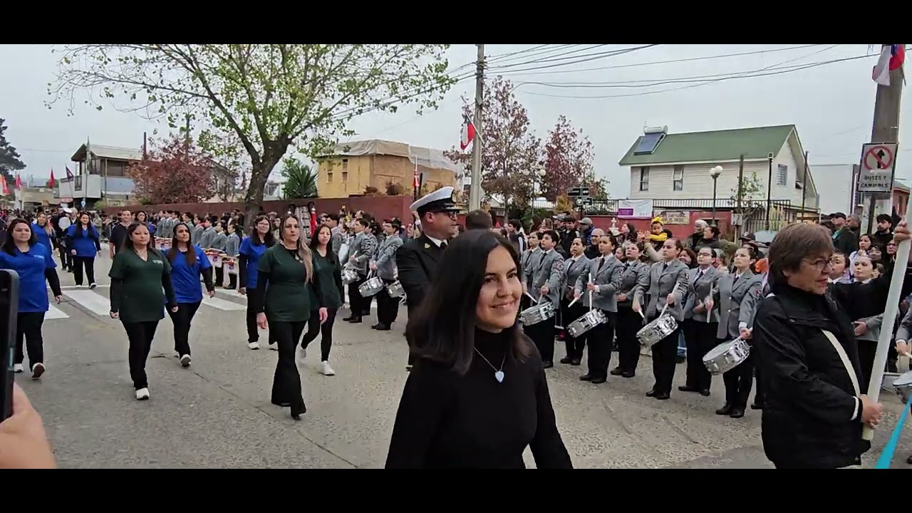 Banda Colegio Nacional , Desfile AM Glorias Navales, Villa Alemana.