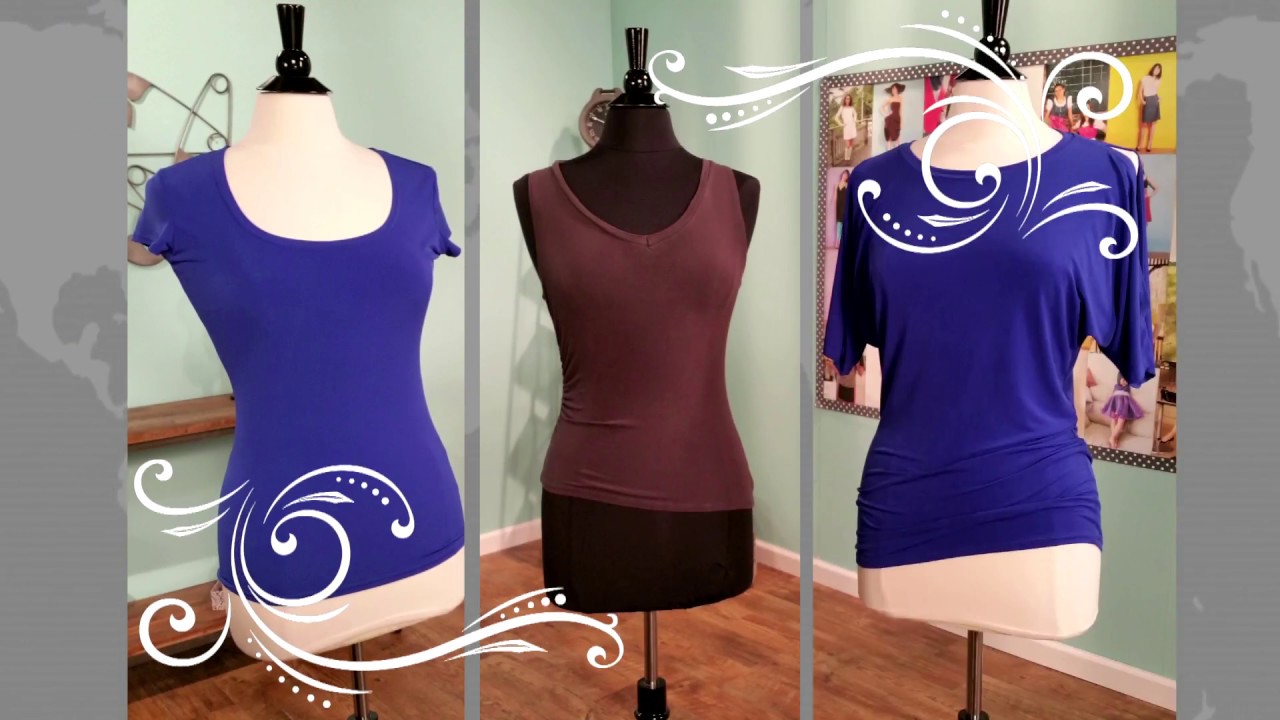HOW TO DESIGN, SEW & HEM A KNIT T-SHIRT WITH A SEWING MACHINE WITH ANGELA WOLF