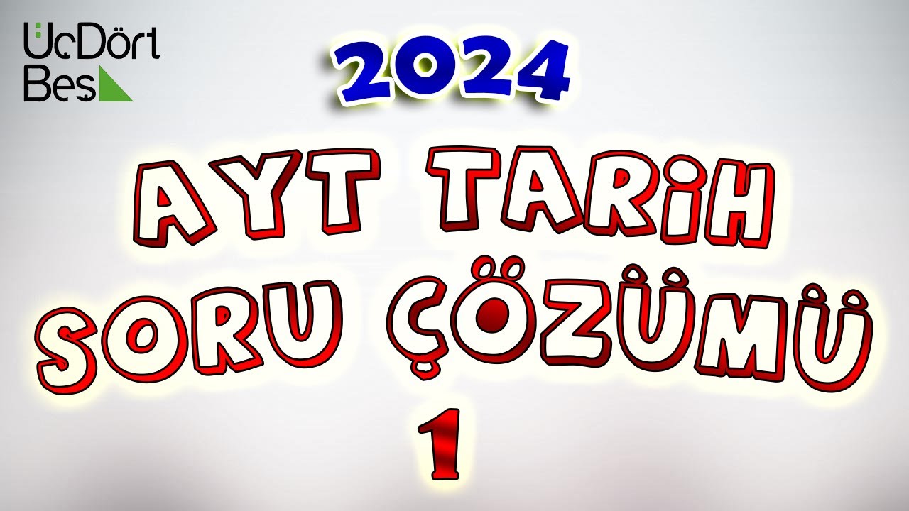 1) Tarih ve Zaman - Tarih Bilimine Giriş Soru Çözümü - 2024 AYT MSÜ Tarih / 345 Yayınları