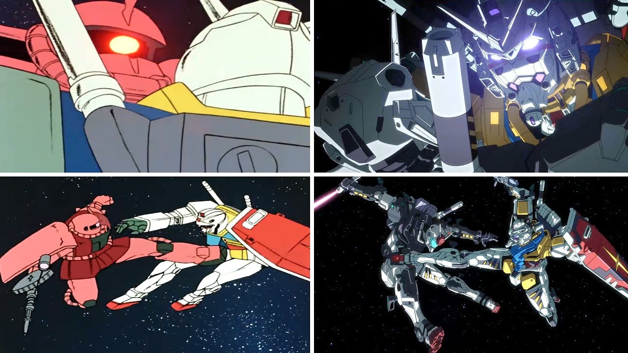 Char Kick (Gundam 1979 VS GQuuuuuuX 2025 Comparison)[機動戦士ガンダム ジークアクス シャア キック シャアアズナブル RX-78 ガンダム 比較]