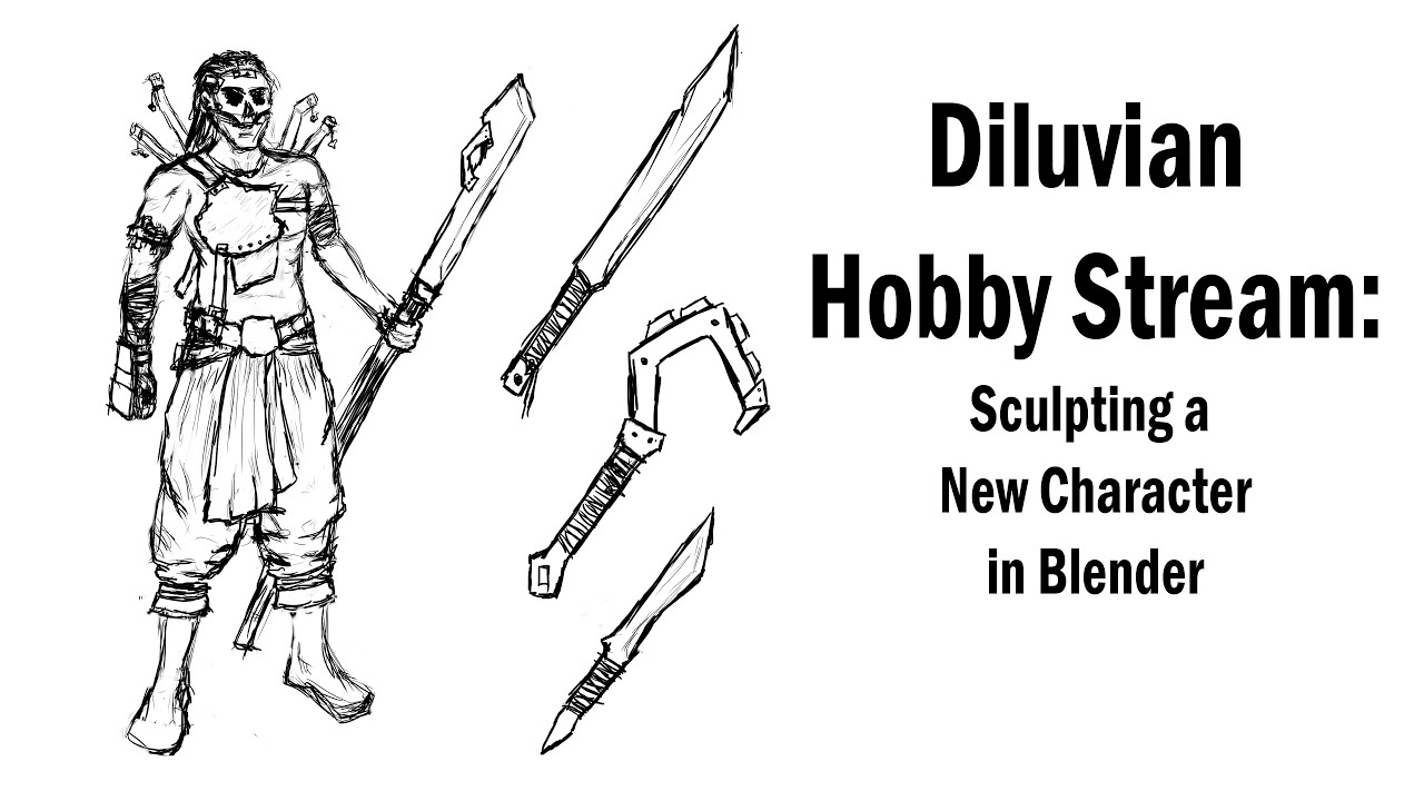 Hobby Stream:  Sculpting a Miniature in Blender pt. 1