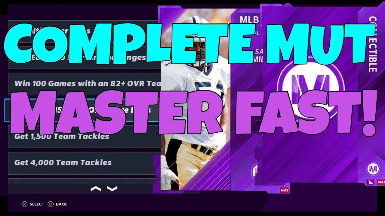 FASTEST WAY TO COMPLETE MUT MASTER! GET EASY SACKS, INTERCEPTIONS, SACKS AND FUMBLES! | madden 21
