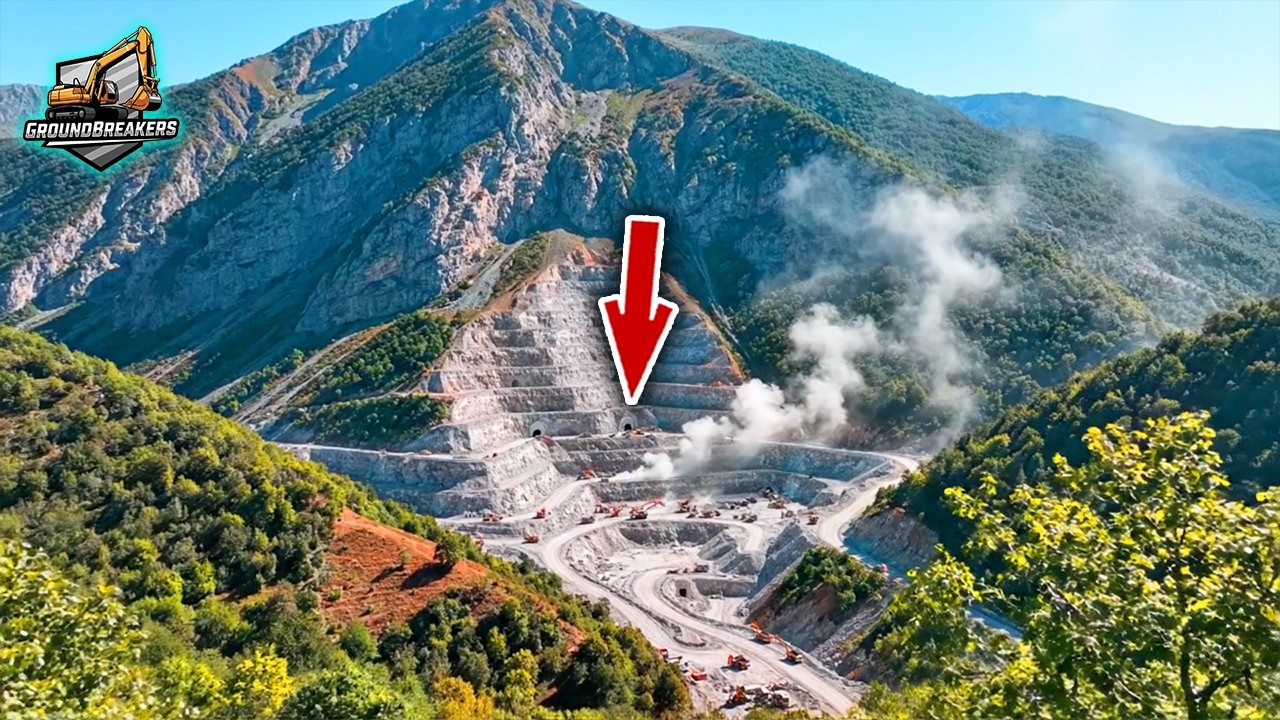 Cranes, Excavators,  Rollers, Trucks – Blasting Through Mountains for a Mega Tunnel | Groundbreakers