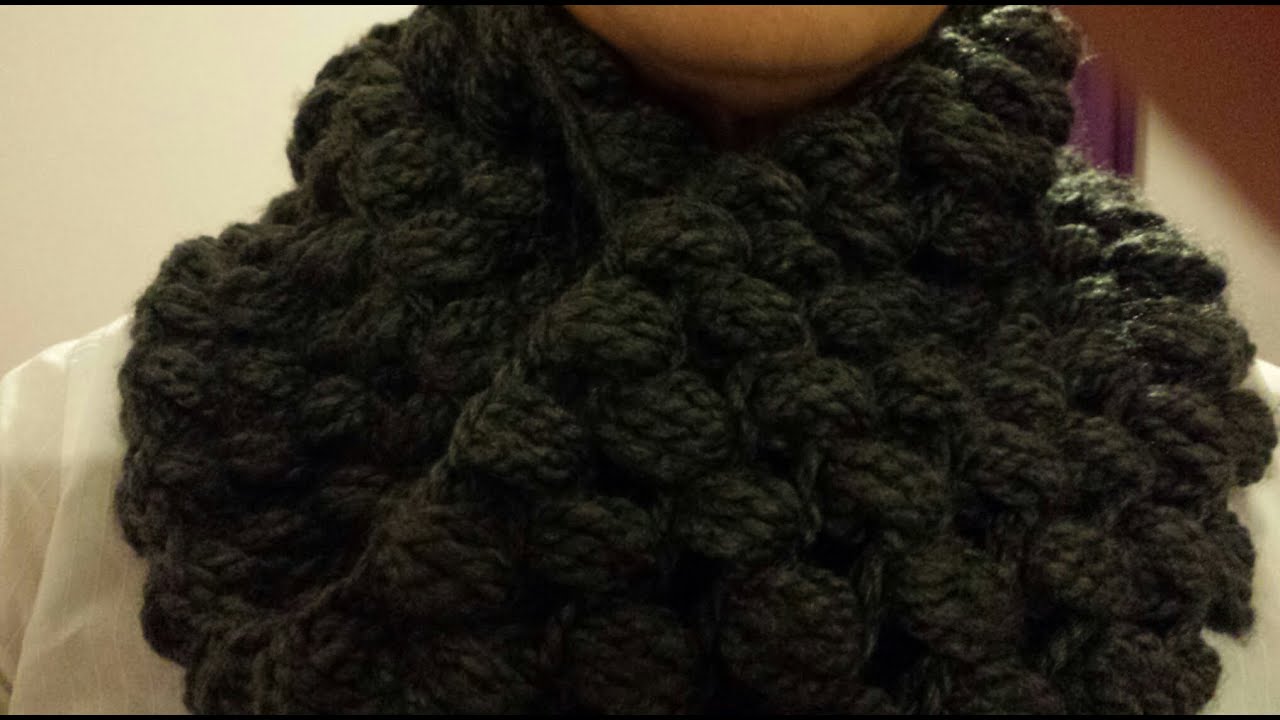 Cuello Circular a Crochet/ Punto Puf (Subtitulado Español) I Cucaditas de saluta