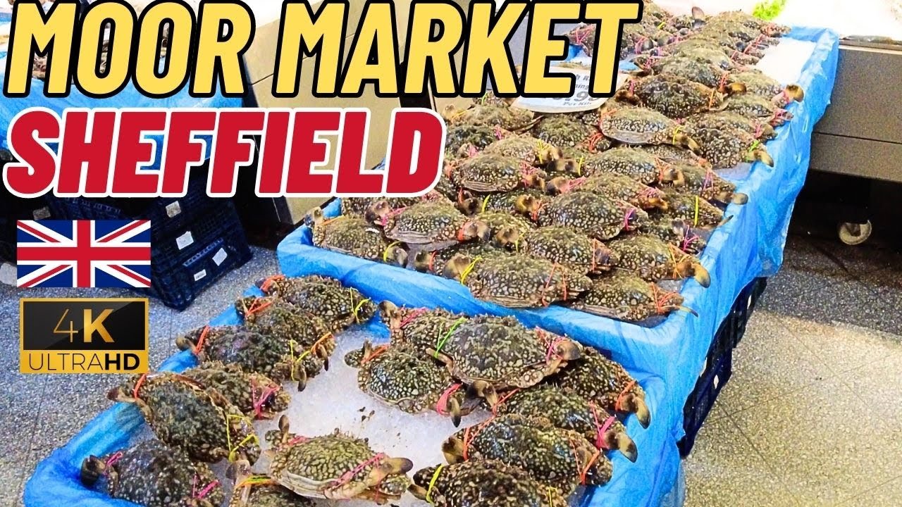 Sheffield Moor Market Visual Walking Tour🇬🇧 England United Kingdom | 15 Mins ASMR | 4K UHD 英國街市實況街景