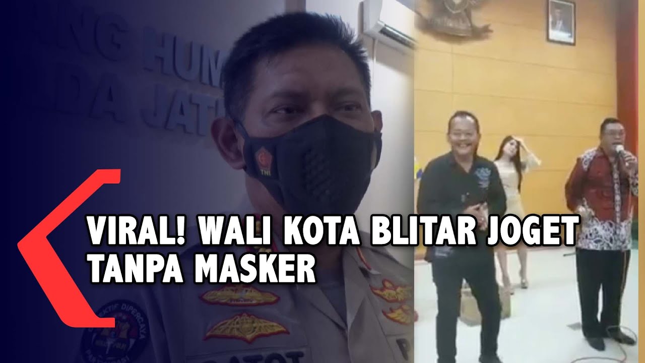Viral! Wali Kota Blitar Joget bersama Relawan, Tanpa Masker