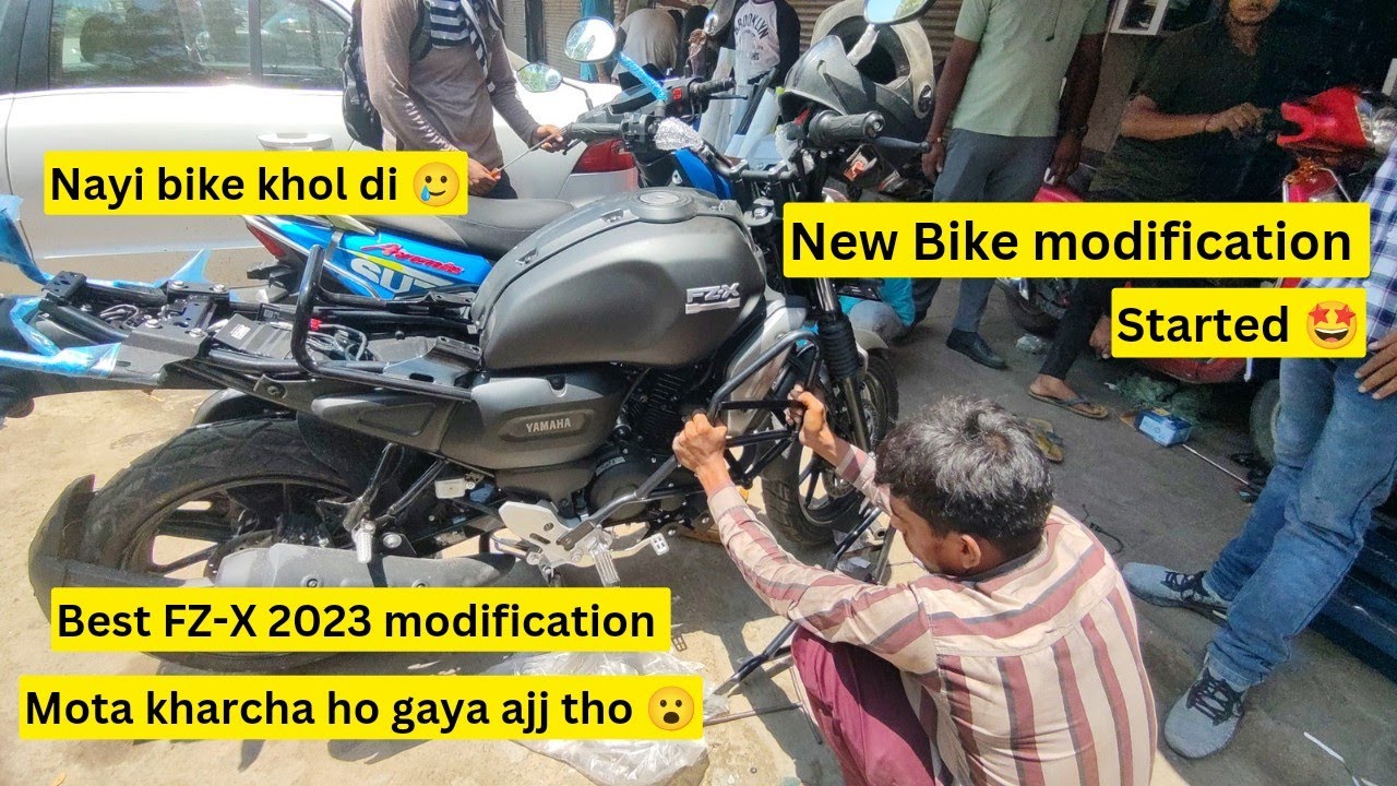 Modifying my New Yamaha FZX Bike 🏍️ | अब तक की Best modified fz-x150 2023 #yamaha #fzx
