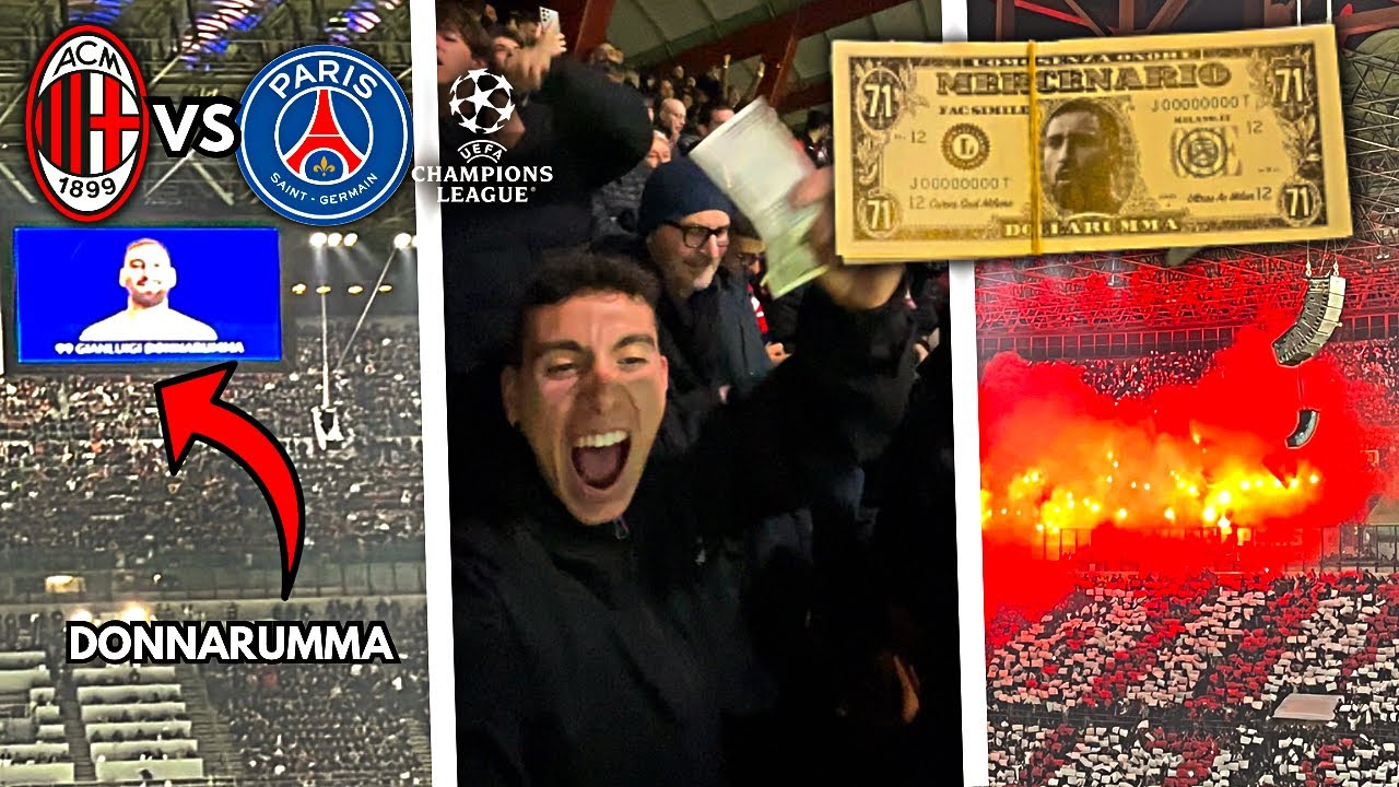 80.000 FISCHI per il RITORNO di DONNARUMMA a SAN SIRO😱MILAN 2-1 PSG‼️