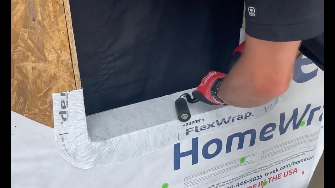 Loudermilk Homes - Tyvek Window Flashing Using AAMA Method B for Window Installation