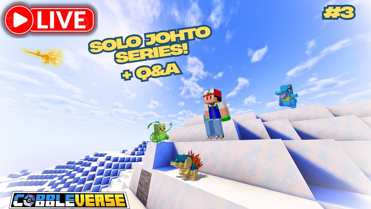 SOLO Cobbleverse World! (Johto Edition!) + Q&A LIVESTREAM