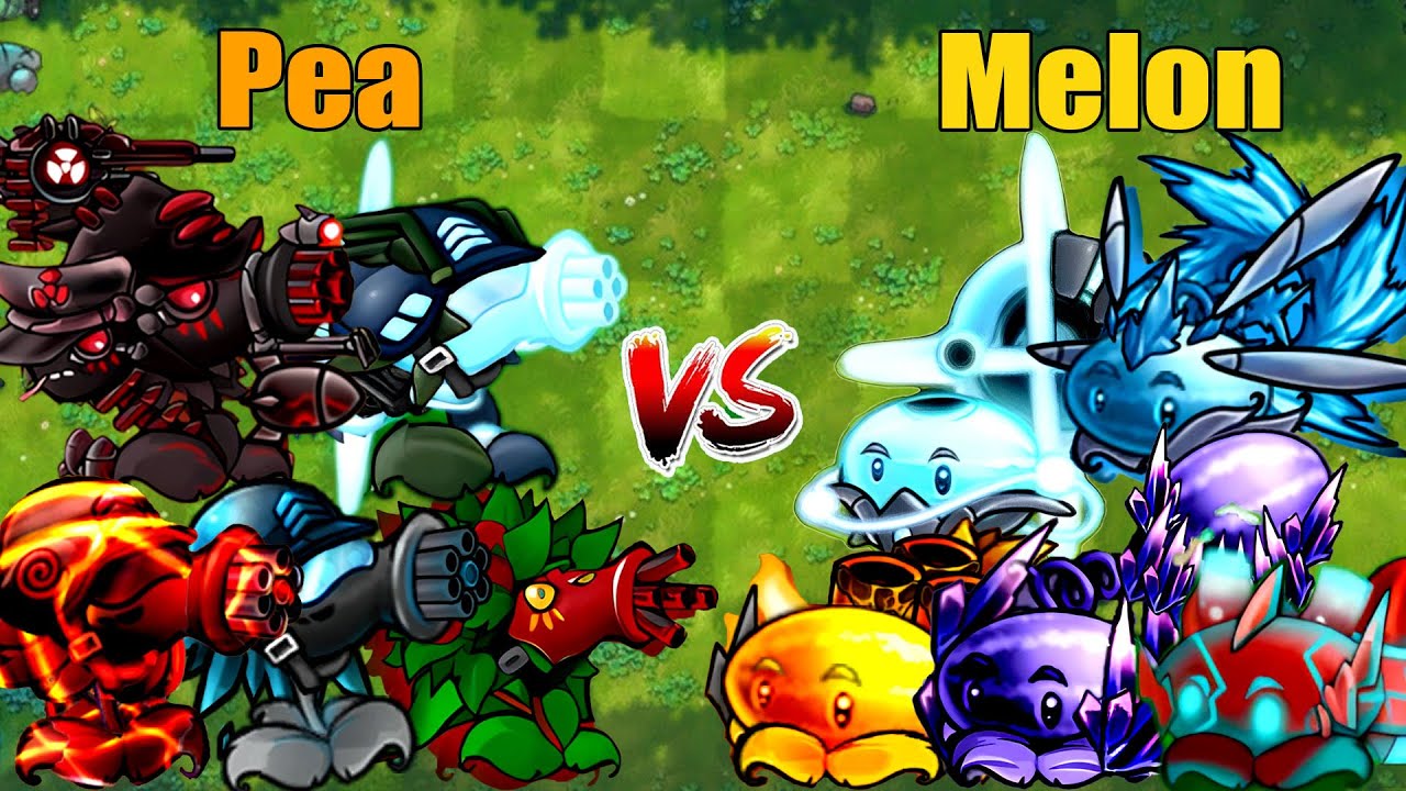 PVZ 1 Fusion 3.1 Challenge!! Team Pea VS Team Melon VS 300 Obsidian Gargantuar - Who Will Win?