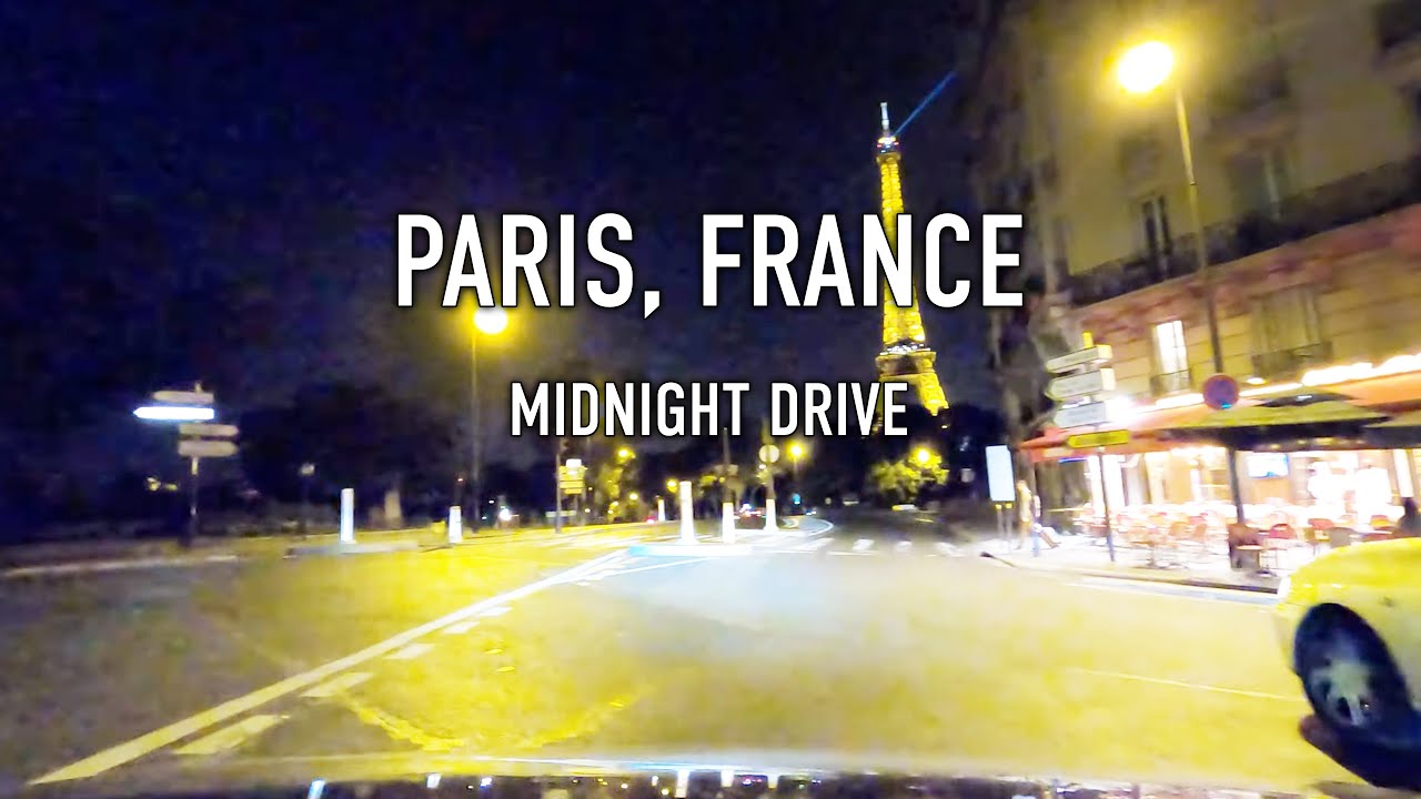 Paris Midnight Drive in 4K