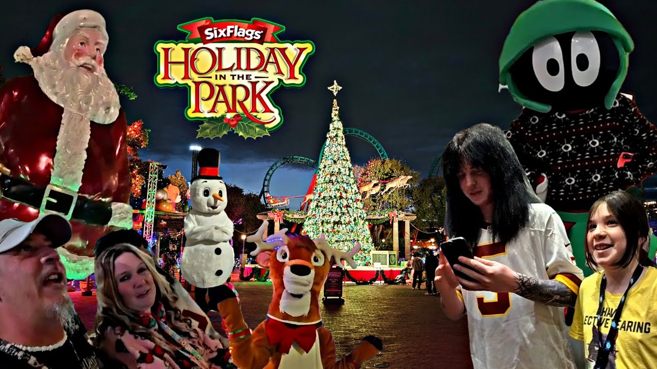 Праздник в парке Six Flags Fiesta Texas