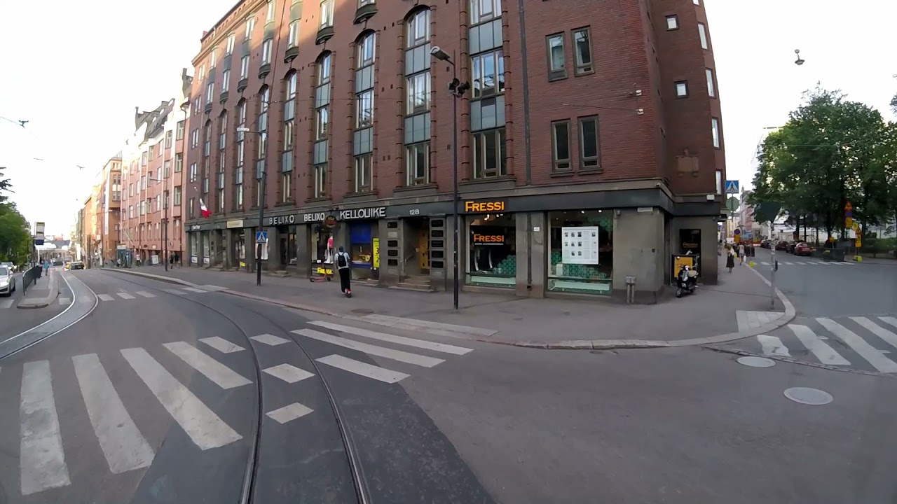 Helsingin Raitiolinja/Helsinki Tramline 9: Länsiterminaali T2-Pasilan asema-Länsiterminaali T2. 2021