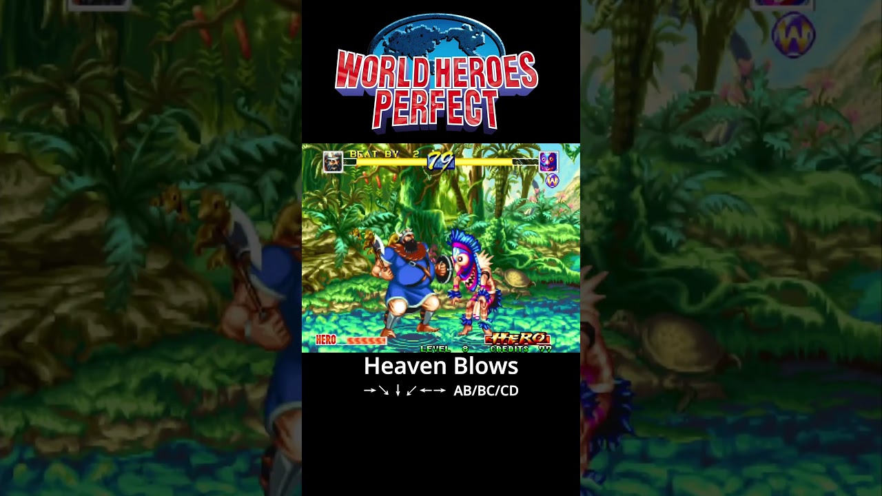 【World Heroes Perfect】Mudman Super Moves - Heaven Blows #arcade #fightcade #snk