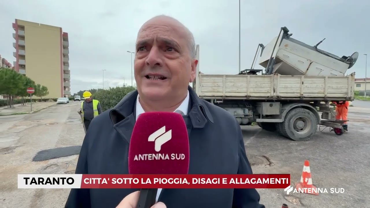 15 FEBBRAIO 2026   TARANTO   CITTA' SOTTO LA PIOGGIA  DISAGI E ALLAGAMENTI