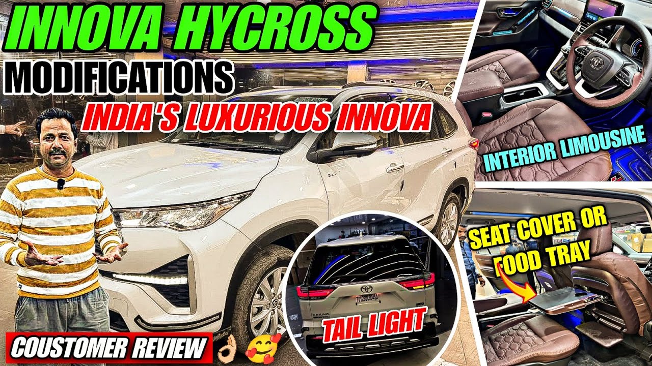 Hycross 2026: Recliner Seats, Tail Lamps, Audio Upgrade, Steering ✅ | Toyota Innova Hycross Modified