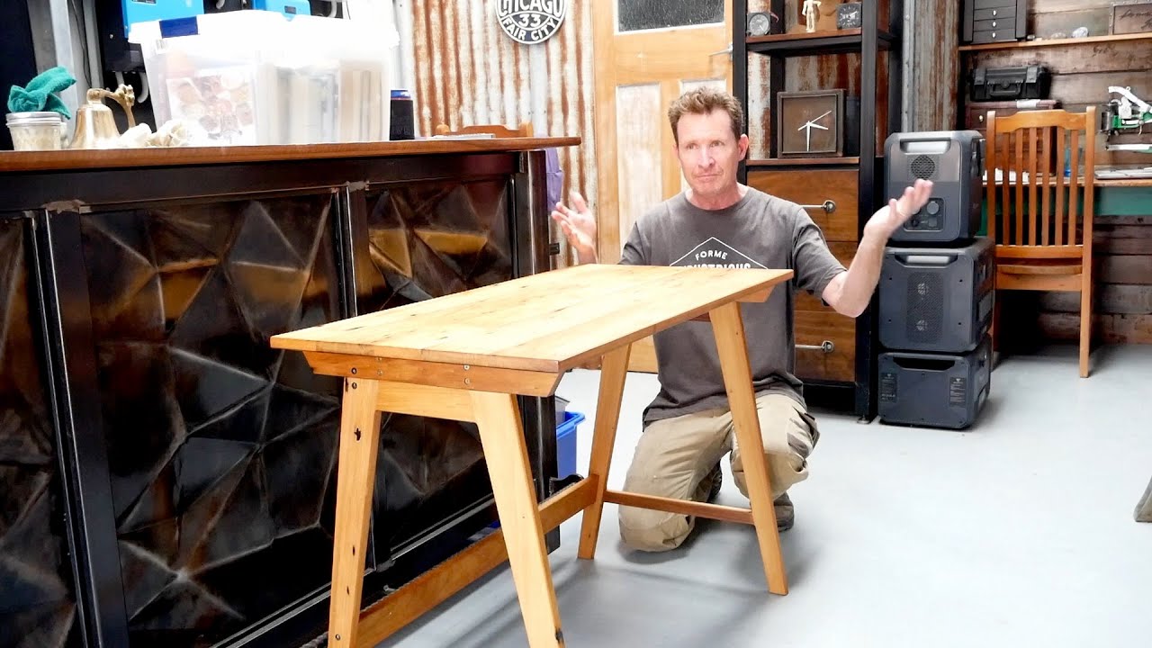 Reclaimed Timber Desk build - Forme Industrious