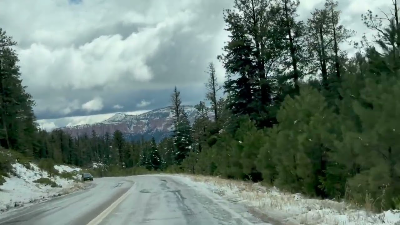 Bryce Canyon Scenic drive sous la neige 
