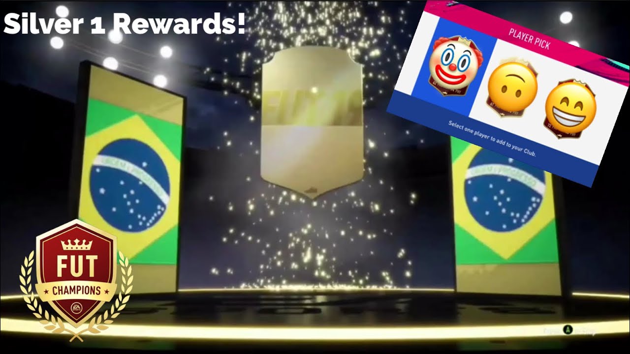 WOW! Silver 1 Weekend league rewards!!! Fut champions player pick pack