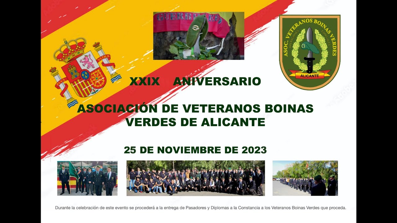 29 ANIVERSARIO VETERANOS BOINAS VERDES DE ALICANTE 2023