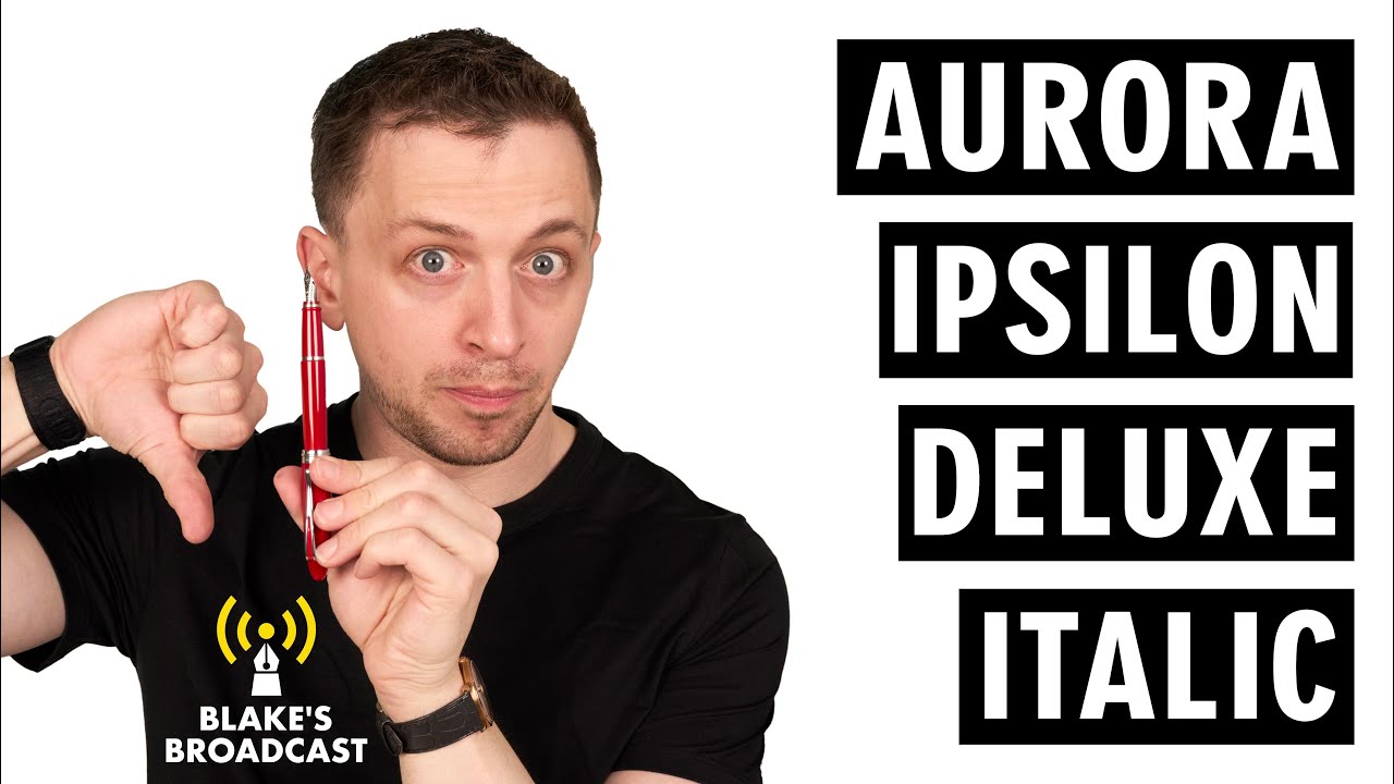 Aurora Ipsilon Deluxe Italic Fountain Pen Review 4K