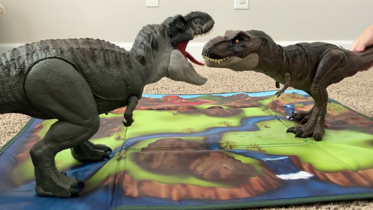 JURASSIC WORLD REBIRTH VS Dominion Dinosaur TOYS Distortus Rex BEST Dino Battle Trex Attack Scary !
