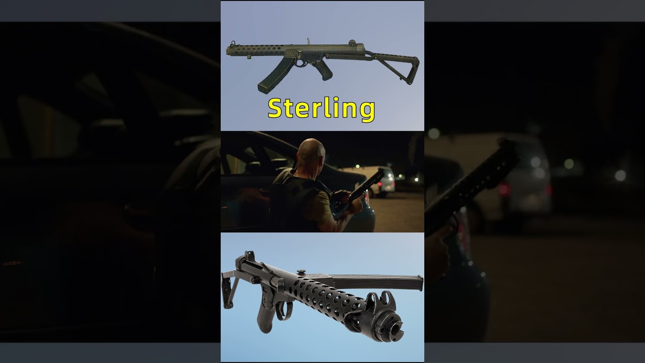 Sterling submachine gun