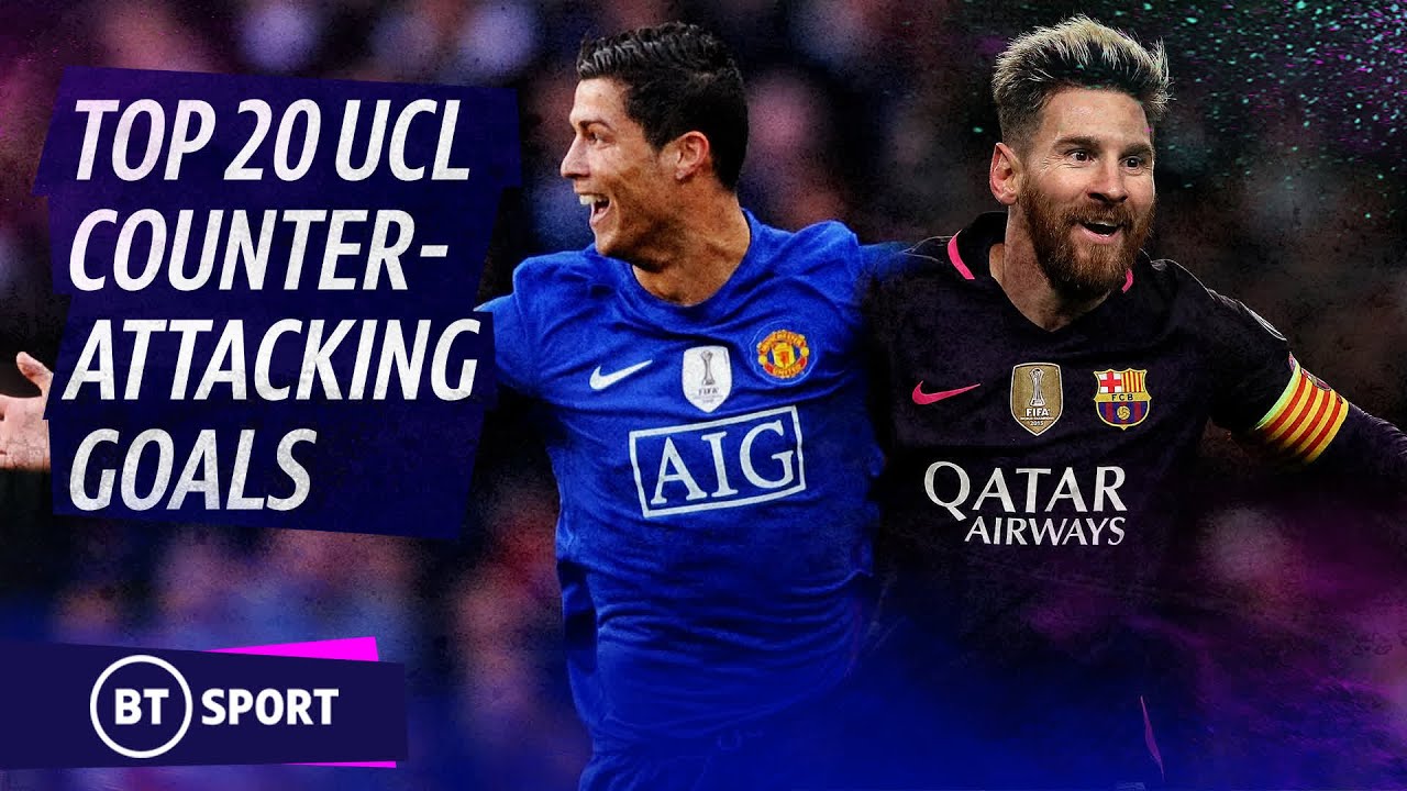 The top 20 UEFA Champions League counter-attacking goals of all time